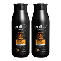 Kit 2 Shampoo Cabelos Cacheados 3A 3B 3C Hidratação Cachos Vult 350ml