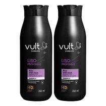 Kit 2 Shampoo Cabelos Lisos Anti Frizz Liso Profundo 350ml Vult Kit 2 Shampoo Cabelos Lisos Anti Frizz Liso Profundo 350ml Vult