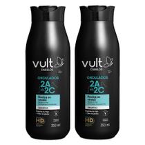 Kit 2 Shampoo Cabelos Ondulados Cacheados 2A 2B 2C Hidratação Vult 350ml