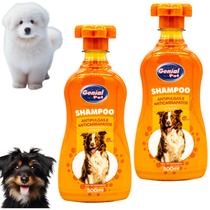 kit 2 Shampoo Cachorro Pet Antipulgas Anticarrapatos 500ml