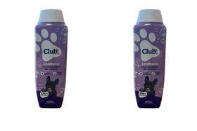 Kit 2 Shampoo Cães e Gatos Club Pet Premium