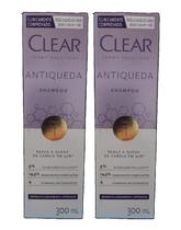 Kit 2 Shampoo Clear Derma Solutios Antiqueda 300ml