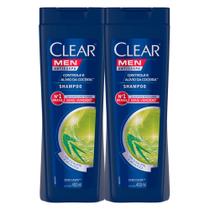 Kit 2 Shampoo Clear Men Controle e Alívio da Coceira 400ml