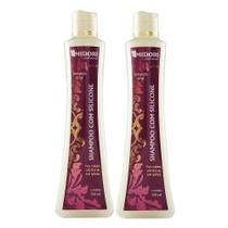Kit 2 Shampoo Com Silicone 500ml - Midori Profissional Kit 2 Shampoo Com Silicone 500ml - Midori Profissional