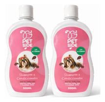 Kit 2 Shampoo & Condicionador Pet Shitzu Lhasa Apso Maltês Aloe Vera Kit 2 Shampoo & Condicionador Pet Shitzu Lhasa Apso Maltês Aloe Vera