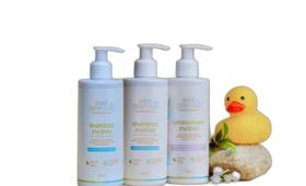 Kit 2 Shampoo E 1 Condicionador Infantil Natural Vegano - Bem Essencial Cosméticos Naturais