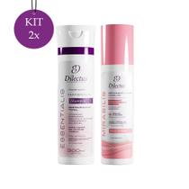 Kit 2 Shampoo Essentialis Home Care 300ml + 2 Progressiva Mirabilis One Stage 300ml