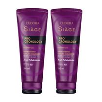 Kit 2 Shampoo Eudora Siàge Pro Cronology Cronograma Capilar Acelerado 250ml