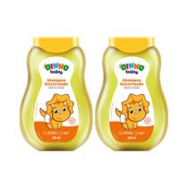 Kit 2 Shampoo Glicerinado Dinno Baby 200mL Suave, Segura e Sem Lágrimas para os Fios do Bebê