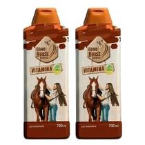 Kit 2 Shampoo Good Horse Vitamina A 700ml Crescimento e Fortalecimento Rápido 100% Original