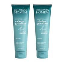 Kit 2 Shampoo Grisalho Homem 250ml Bio Extratus