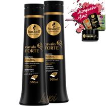 Kit 2 Shampoo Haskell Cavalo Forte 500ml
