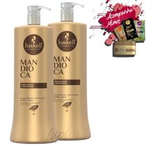 Kit 2 Shampoo Haskell Mandioca 1l