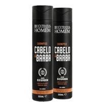 Kit 2 Shampoo Homem 300ml Bio Extratus Kit 2 Shampoo Homem 300ml Bio Extratus