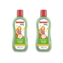 Kit 2 - Shampoo Huggies Kids Nutrição e Força Enrolados 360 ml