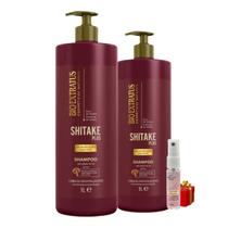 Kit 2 Shampoo limpeza Nutritiva Shitake 1 L Bio Extratus + Presente Lourre 15ml Kit 2 Shampoo limpeza Nutritiva Shitake 1 L Bio Extratus + Presente Lourre 15ml