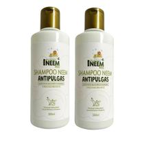 Kit 2 Shampoo Neem Pets Antipulga e Anticarrapato Com Ação Protetora E Pelos Mais Brilhantes