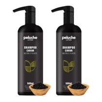 Kit 2 Shampoo Neutro e Para Filhotes Caviar Para Cães 500ml Peluche