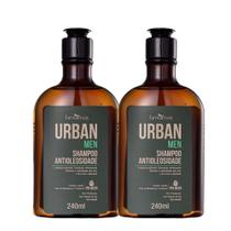 Kit 2 Shampoo para Cabelo Oleoso Antioleosidade Masculino 240ml Urban Men Farmaervas