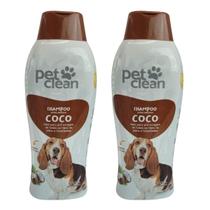 Kit 2 Shampoo Pet Clean PetClean Coco Cachorro Gato Kit 2 Shampoo Pet Clean PetClean Coco Cachorro Gato