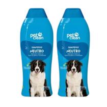 Kit 2 Shampoo Pet Clean PetClean Neutro Cachorro Gato Kit 2 Shampoo Pet Clean PetClean Neutro Cachorro Gato