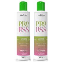 Kit 2 Shampoo Profissional Anitresiduo Limpeza 300mL Myphios