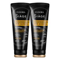 Kit 2 Shampoo Reconstrução Regeneração Pós Química Reparação Óleo de Coco 250ml Eudora Siàge Kit 2 Shampoo Reconstrução Regeneração Pós Química Reparação Óleo de Coco 250ml Eudora Siàge