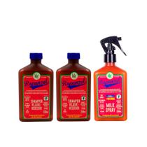 Kit 2 Shampoo Rejuvenescedor Lola Rapunzel + Leave-In Milk Spray Cronograma de Crescimento 250ml