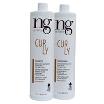 Kit 2 Shampoo Vegano Para Cachos Curly Ng De France 1000ml