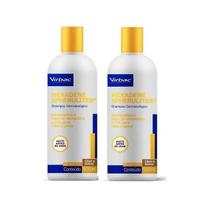 Kit 2 Shampoo Virbac Hexadene Spherulites Para Cães Gatos 500ml