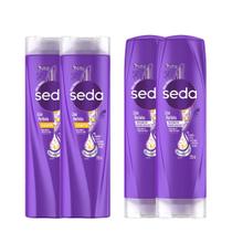 Kit 2 Shampoos + 2 Condicionador Seda Cocriações Liso Perfeito 325ml