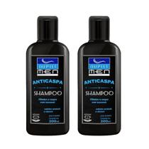 Kit 2 Shampoos Anticaspa Anticoceira Masculino 200ml Oleoso Normais Nupill Men