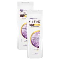 Kit 2 Shampoos Anticaspa Clear Women Hidratação Intensa 200ml