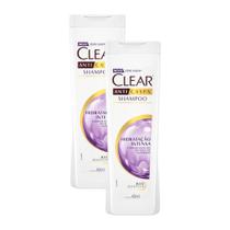 Kit 2 Shampoos Clear Anticaspa Hidratação Intensa 400ml