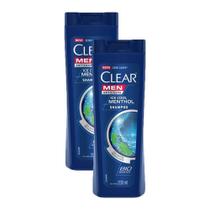 Kit 2 Shampoos Clear Men Anticaspa Ice Cool Menthol 200ml