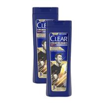 Kit 2 Shampoos Clear Men Sports Anticaspa Limpeza Profunda 400ml