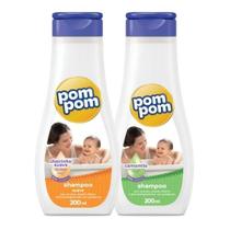 KIT 2 Shampoos Infantil 200ml - Pom pom