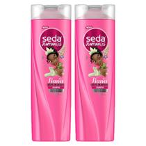 Kit 2 Shampoos Seda Infantil Tiana Juntinhos Crespos Encantados 300ml cada