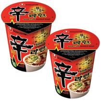 Kit 2 Shin Copo Ramyun Noodle 68g - Lamen Coreano Shin Cup - Nongshim