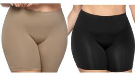 Kit 2 Short Anágua Plus Size Bermuda Segunda pele XGG Extra Grande