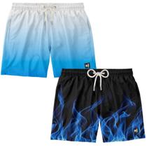 kit 2 Short Banho Masculino Bermuda Surf Treino Boardshort Praia Verão Academia