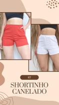 kit 2 short basico canelado Premium