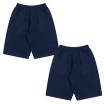 Kit 2 Short Bermuda Masculina Menino Infanto Juvenil Escolar