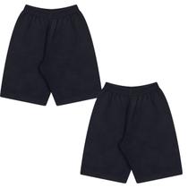 Kit 2 Short Bermuda Masculina Menino Infanto Juvenil Escolar