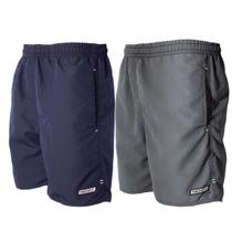 Kit 2 Short Bermudas Calção Tactel Leve Macio Masculino Bolsos Elástico Cordão Verão