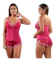 Kit 2 Short Doll Baby Doll Pijama Confortável Renda Sensual Kit 2 Short Doll Baby Doll Pijama Confortável Renda Sensual