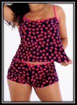 Kit 2 short doll/ baby doll/ pijama de liganete