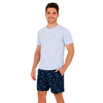 Kit 2 Short Estampado Masculino Com Elastano Bermuda Tactel