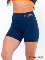 KIT 2 Short Fitness Poliamida Cintura Alta Sem Transparência Academia Básico Feminino