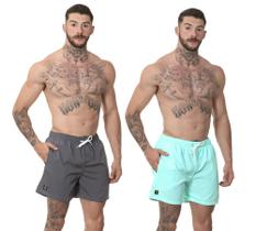 Kit 2 Short Masculino Bermuda Praia Verão Mauricinho Rf280